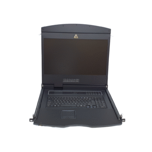 19" 1U single rail LCD w/16 port Cat-5 KVM Switch - AL-UV916L